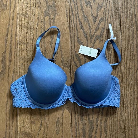 Aerie Full Coverage Navy Lace Bra 34C - Picture 3 of 7